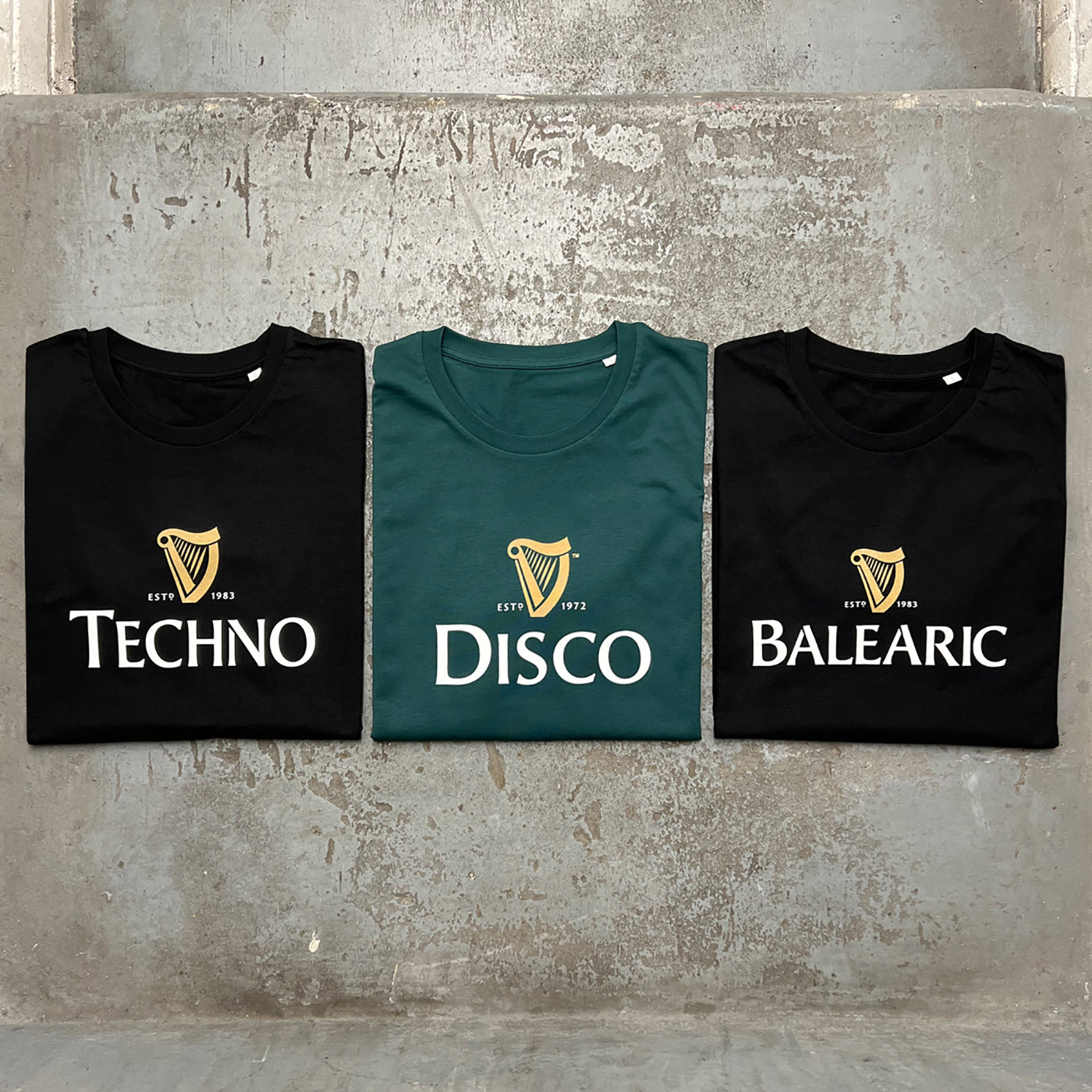 Balearic Harp - Tshirt - Black or Green