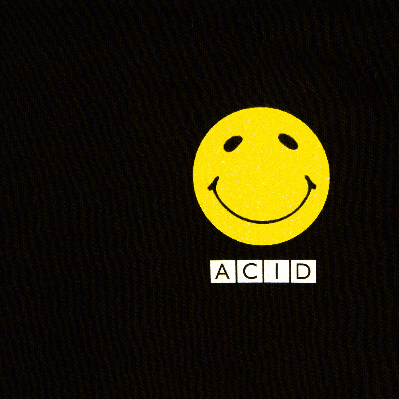 Acid Test Card Back Print - Tshirt - Black