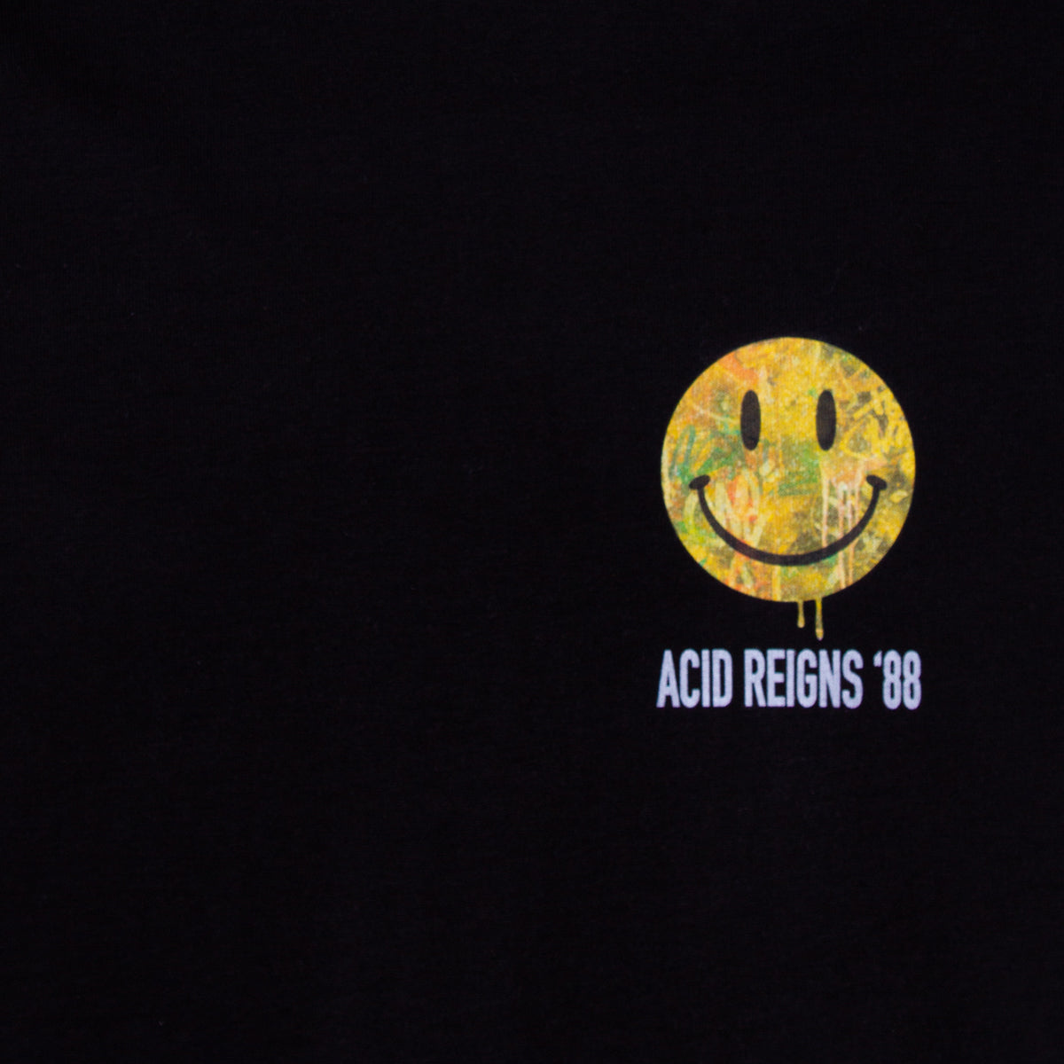 Acid Reigns 88 Back Print - Tshirt - Black