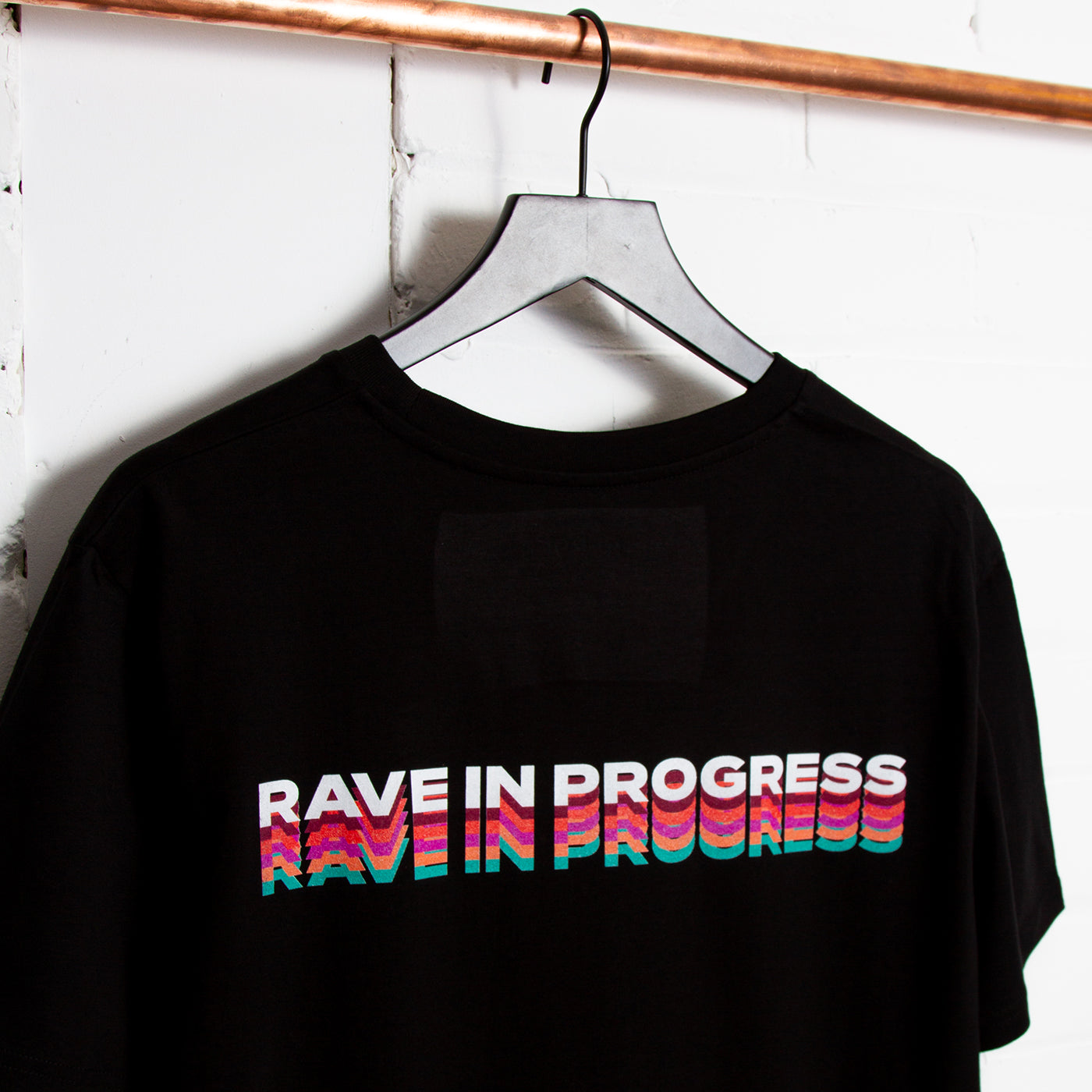 Rave in Progress Remixed Back Print - Tshirt - Black