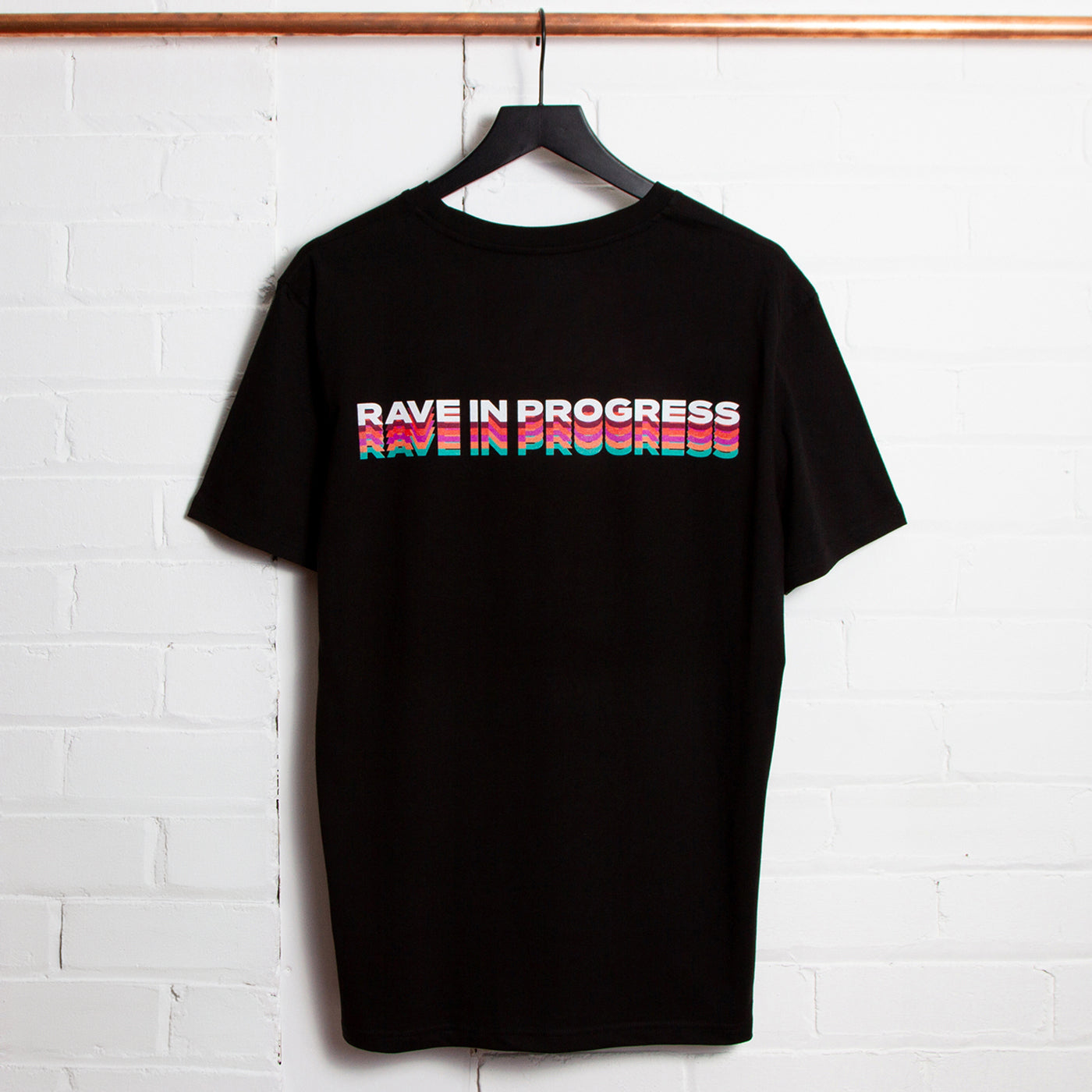 Rave in Progress Remixed Back Print - Tshirt - Black